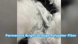 Parlak Turuncu Polyester Çekme 2D Kalıcı Renkli Fiber