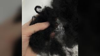 Siyah Geri Dönüştürülmüş Alev Geciktirici Polyester Elyaf 12D × 64mm