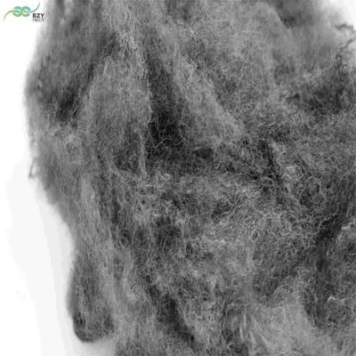 satın al Mikrofiber A Sınıfı 65mm Çürük Poliester Elyaf Gri Siyah Doldurma Malzemesi PSF Çevrimiçi üretim