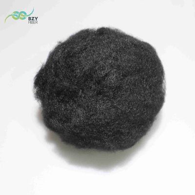 satın al 64mm Siyah Dope Boyalı Geri Dönüştürülmemiş Silikonize Dope Boyalı Viskose Lifi Çevrimiçi üretim