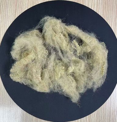 İyi bir fiyat. Geri dönüştürülmüş Polyester Staple Fiber 6D 64mm Beige Çevre dostu çevrimiçi