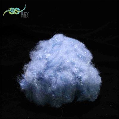 İyi bir fiyat. Yapay Geri Dönüştürülmüş PET Polyester Sentetik Elyaf PSF 9D Yastık için Mavi çevrimiçi