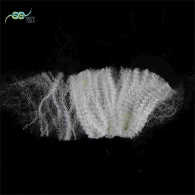 Özel Crimp Geri Dönüştürülmüş Sentetik Staple Fiber Off Beyaz Doldurma için