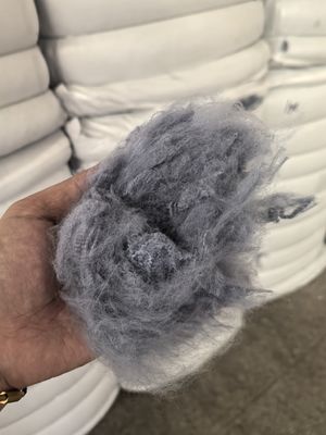 İyi bir fiyat. UV Korumalı Geri Dönüşümlü Polyester Elyaf 2.5D 51mm Su Grisi çevrimiçi