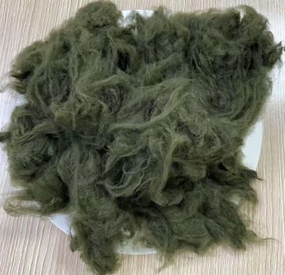 İyi bir fiyat. Deniz Yosunu Yeşili Dope Boyalı Polyester Elyaf 1.5D 38mm çevrimiçi