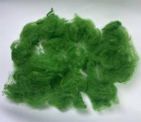 İyi bir fiyat. Recycled Polyester Staple Fiber 4.5D 51mm Green with 0.4-0.5% Moisture Regain and Excellent UV Resistance çevrimiçi