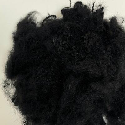 Dolgu ve Dokunmamış Kullanım İçin Su İtici Özellikli 6D×51mm Geri Dönüştürülmüş Siyah Polyester Elyaf