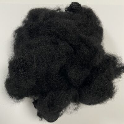 İyi bir fiyat. 12D×64mm Siyah Geri Dönüştürülmüş Yangın Geciktirici Elyaf Yüksek Güvenlikli ev tekstili, otomotiv iç mekanları Yüksek kaliteli ham maddeler çevrimiçi