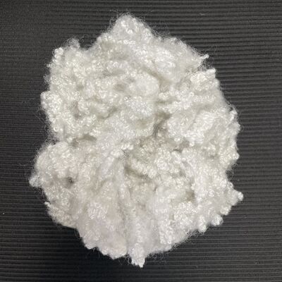 7D*64MM Hipolerjen Hollow Staple Fiber, Kanepe Yastığı Doldurma için Fluoresan Olmayan Güvenli Fiber